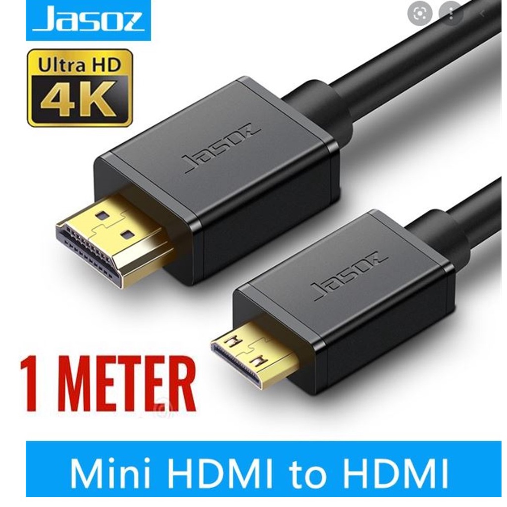 Mini HDMI To HDMI Cable Adapter For DV HDTV FULL HD 1080P 4K 50cm 100cm ...