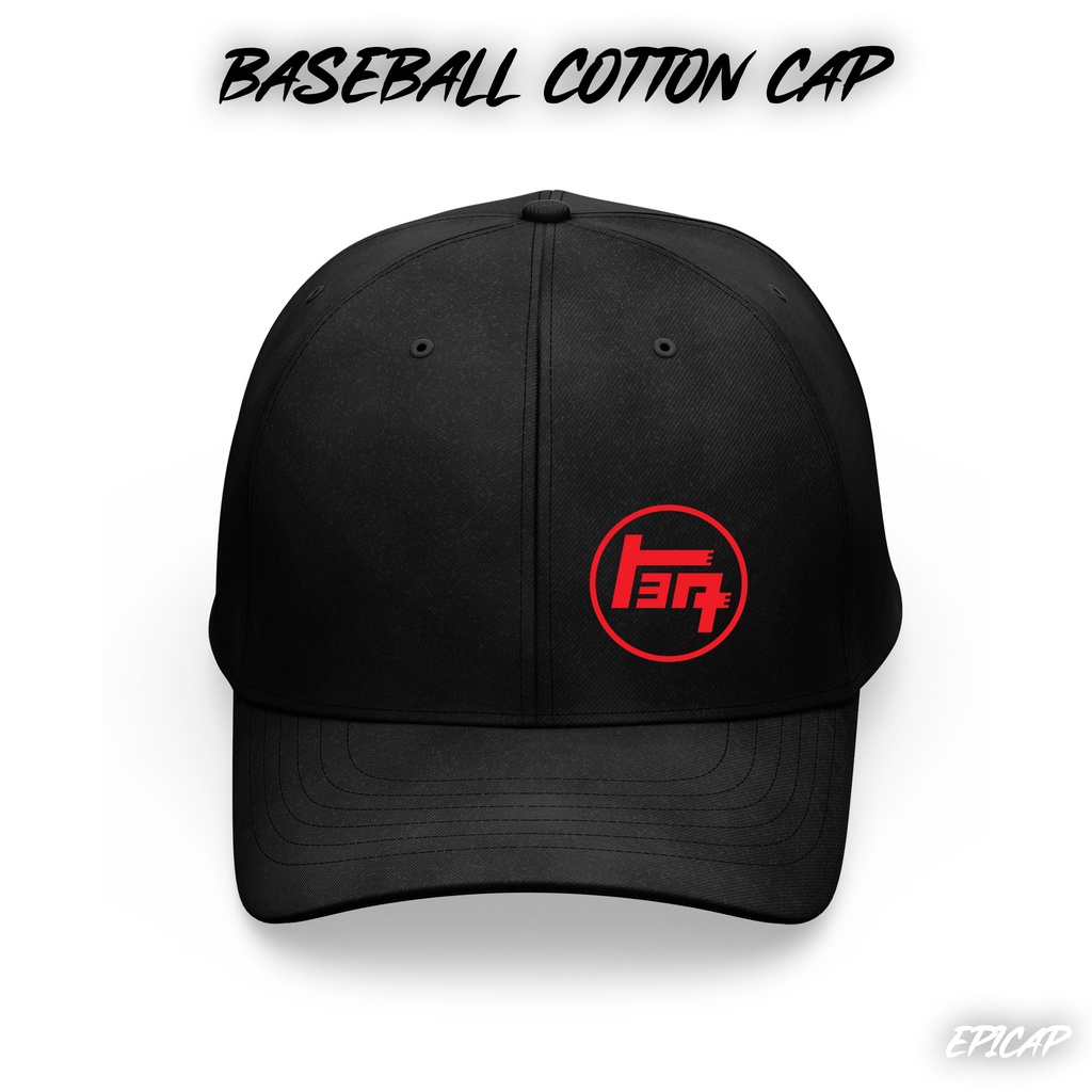 Toyota Japanese Katakana Motorsports Design Print Cotton Baseball