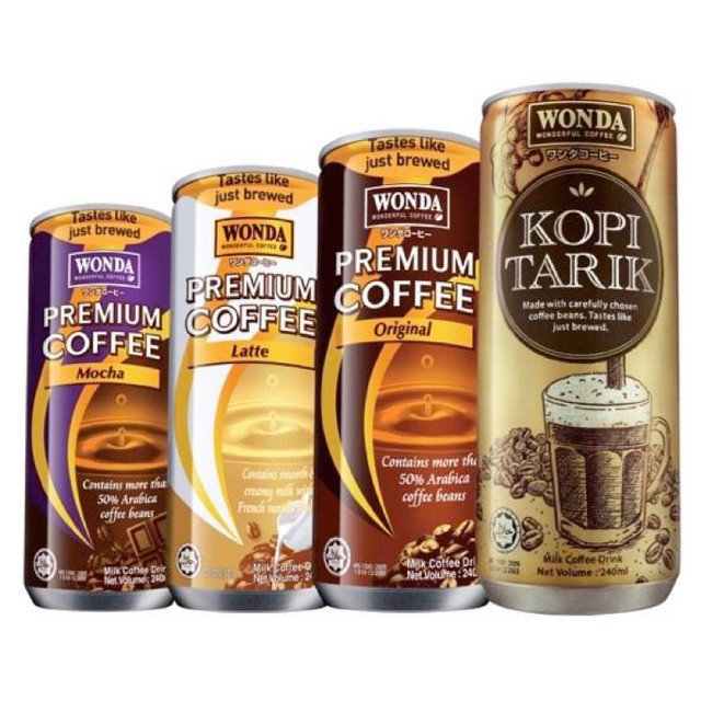 WONDA COFFEE 240ML (ALL FLAVOUR) | Shopee Malaysia