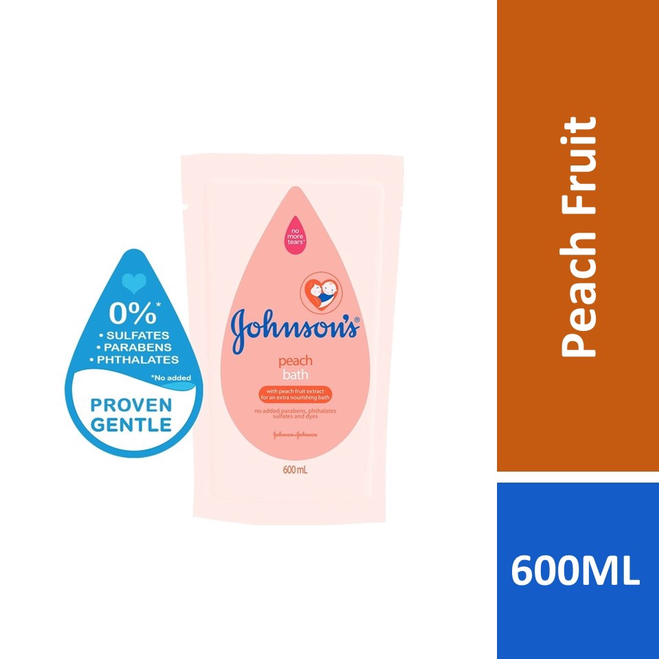 Johnson's Baby Peach Bath Refill 600ml Shopee Malaysia