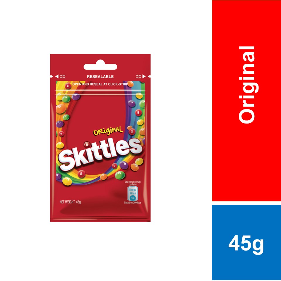 Skittles Original Fruit Flavour Candy 45Gm | Shopee Malaysia