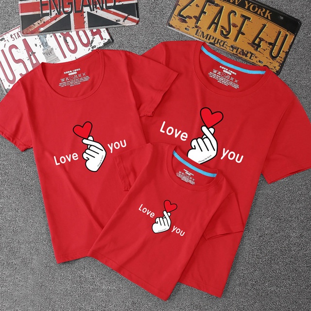 Cotton Couple Set Wear Shirt Family Matching Outfits Tees Birthday ...