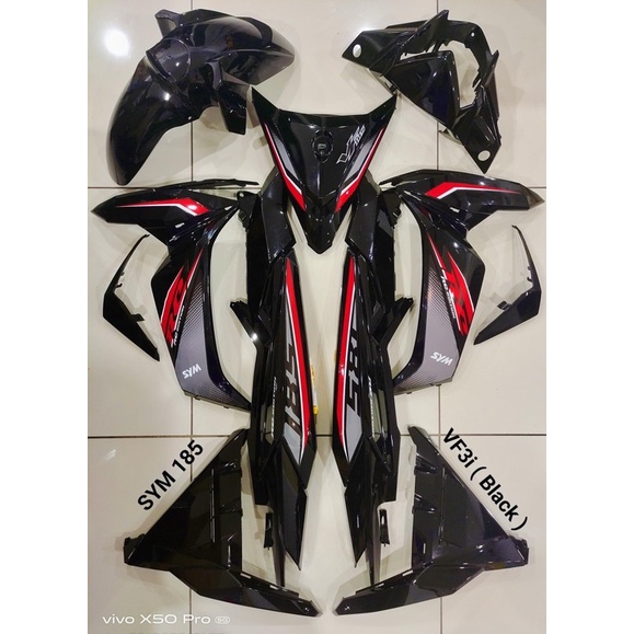 COVERSET ORIGINAL SYM VF3i RC EDITION (Siap Tampal) | Shopee Malaysia