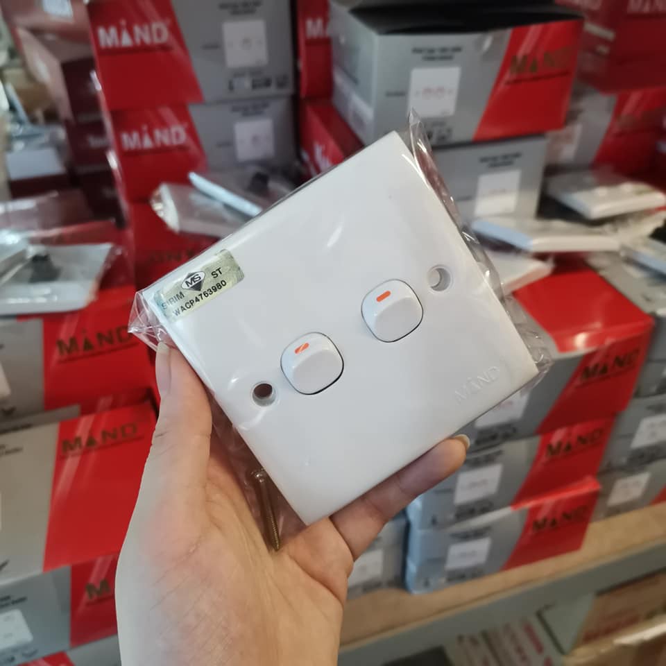 MIND 2 Gang 1 Way Switch 2K102 | Shopee Malaysia