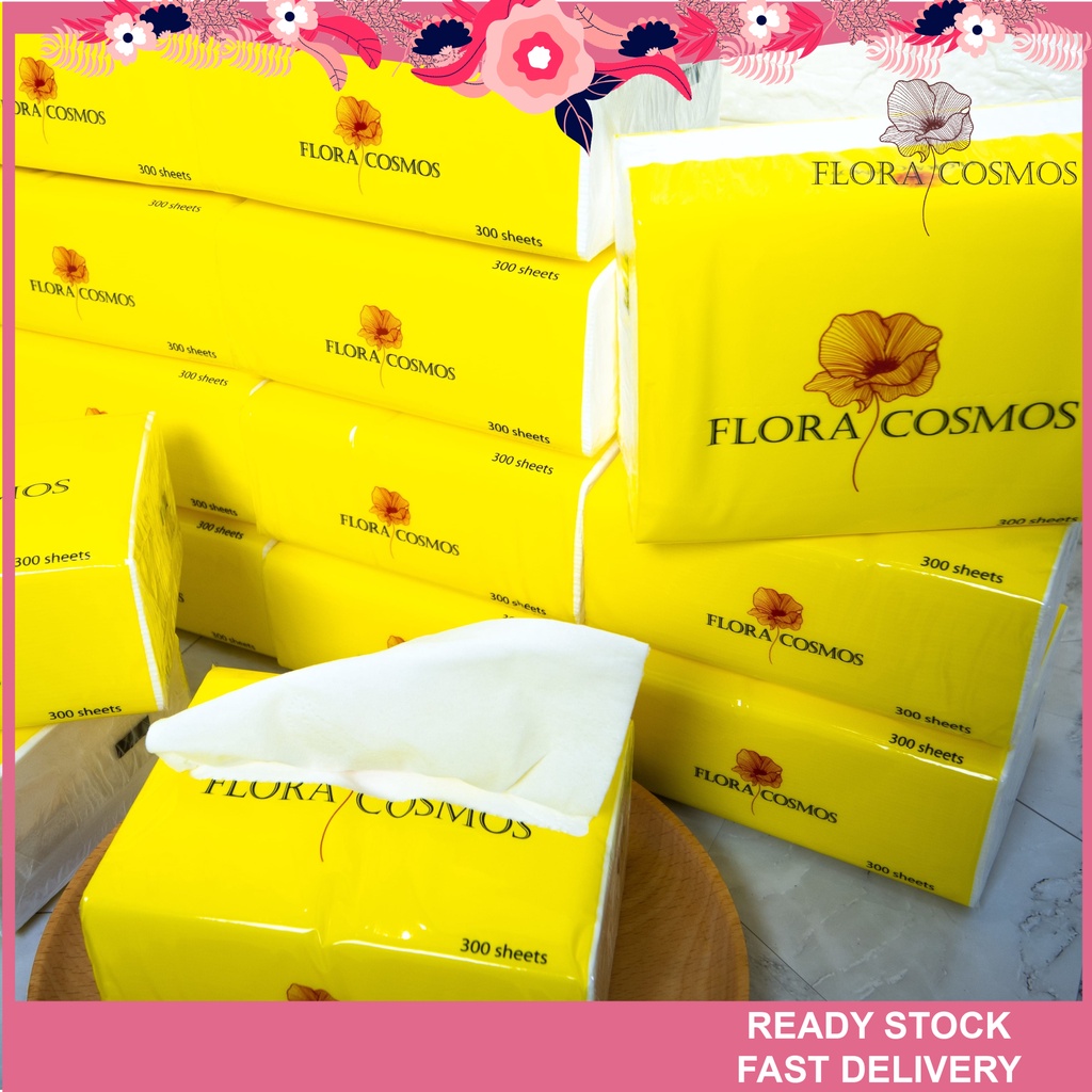 Soft Facial Tissue Paper Pack 300 sheets New Packing Bamboo soft Tisu