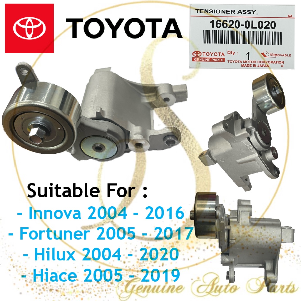 (100 ORIGINAL) TOYOTA FAN BELT TENSIONER FORTUNER HILUX HIACE KUN25