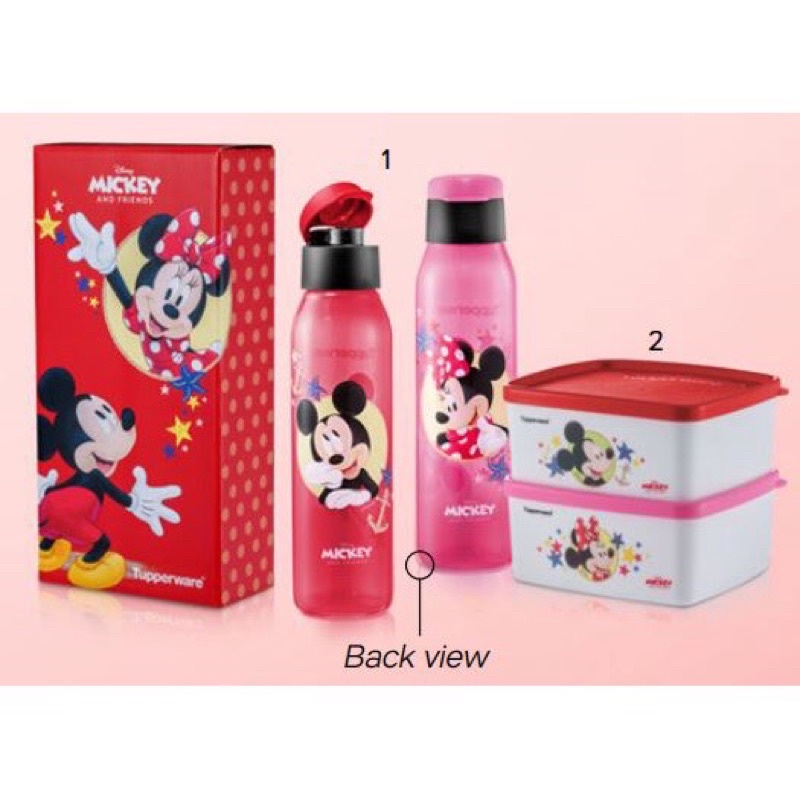 💥Ready Stock!💥 Tupperware Mickey & Minnie Eco Bottle [Set of 2+box ...