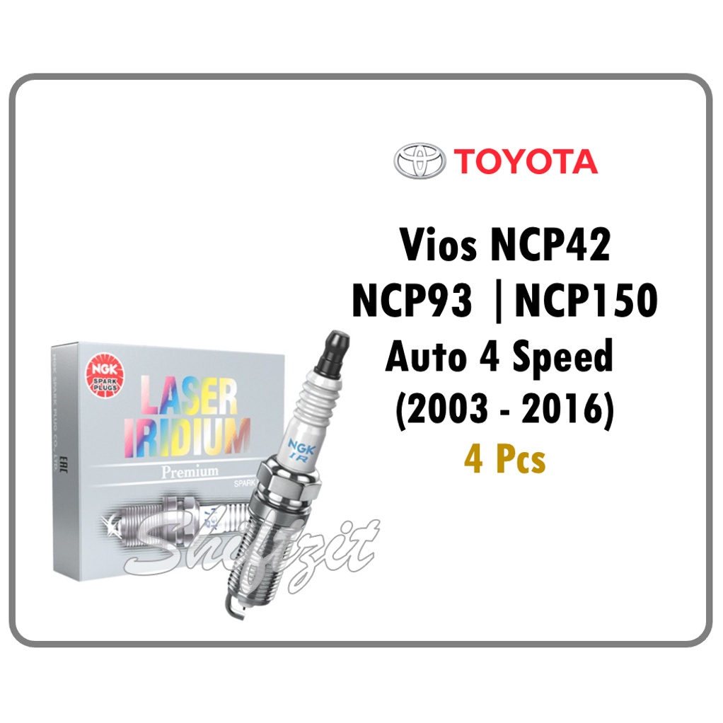 NGK Laser Iridium Spark Plug for Toyota Vios NCP42 / NCP93 / NCP150