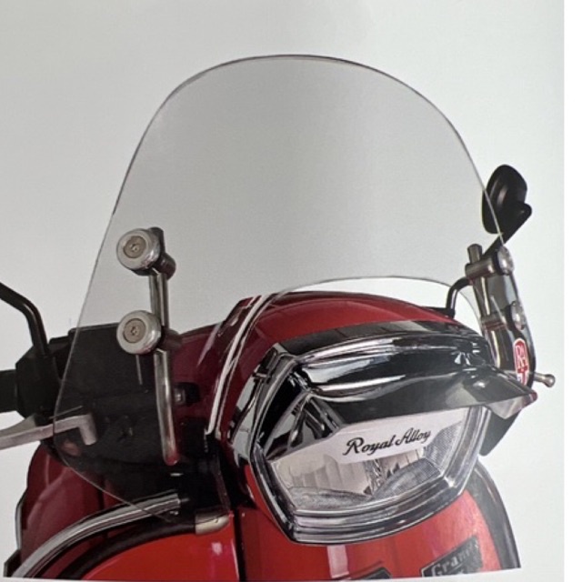 ROYAL ALLOY GP SERIES WINDSHIELD (smoke) | Shopee Malaysia