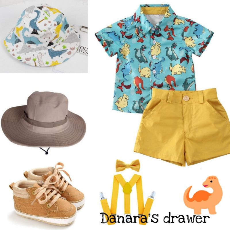 Dinosaur Theme Park Ranger Outfit Birthday Suit. 