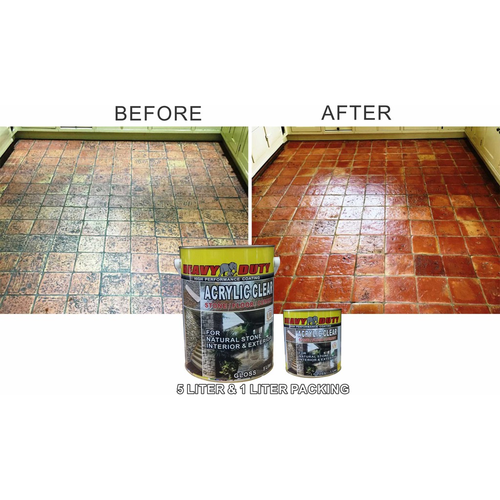 1L ( clear gloss ) heavy duty Paint Clear Protective Clear For Stone