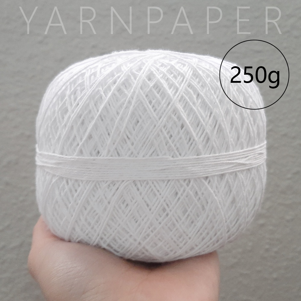 [YARNPAPER] 250g Pure Cotton Lace Yarn 1mm | Shopee Malaysia