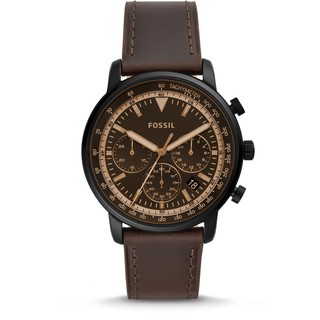 Goodwin chronograph 2024 luggage leather watch