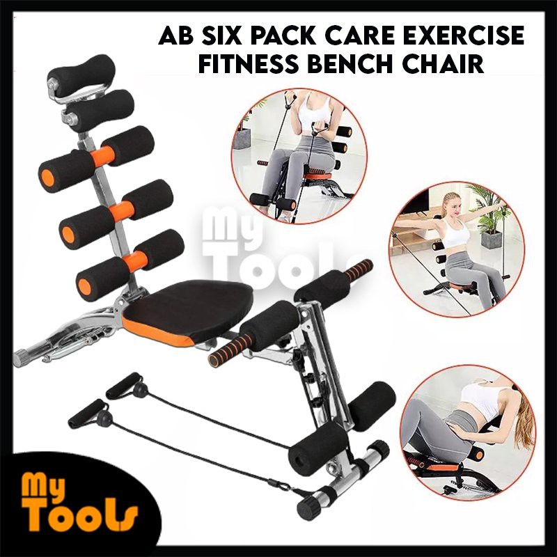 Mytools Gym AB Six Pack Care Exercise Bike Fitness Bench Chair | Shopee ...