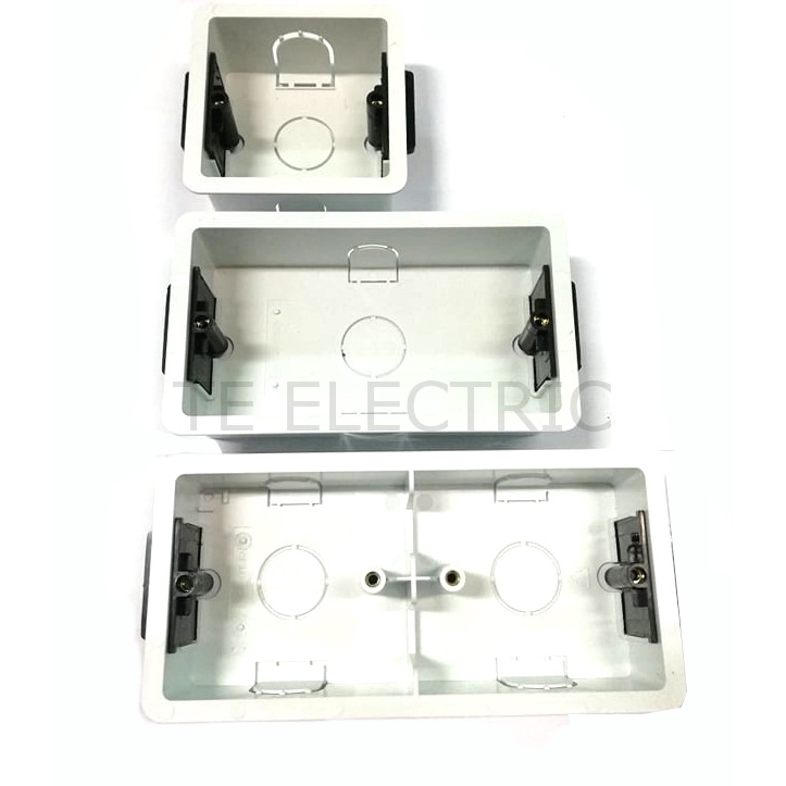 3" X 3 / 3" X 6 / 3" X 7 PVC PARTITION BOX SINGLE DOUBLE GANG SWITCH ...