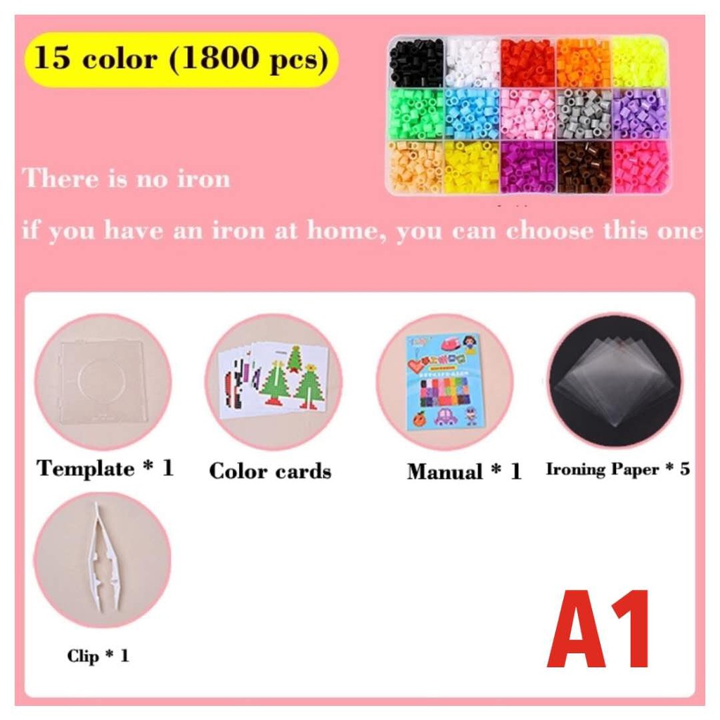 24/72 colors box set hama beads toy 2.6/5mm perler educational Kids 3D  puzzles diy toys fuse beads pegboard sheets ironing paper - Realistic  Reborn Dolls for Sale