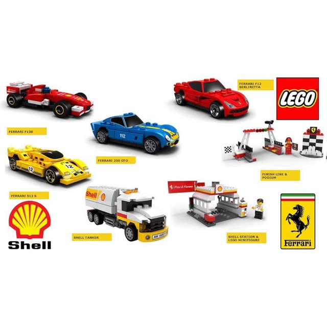 Lego shell cheap race car