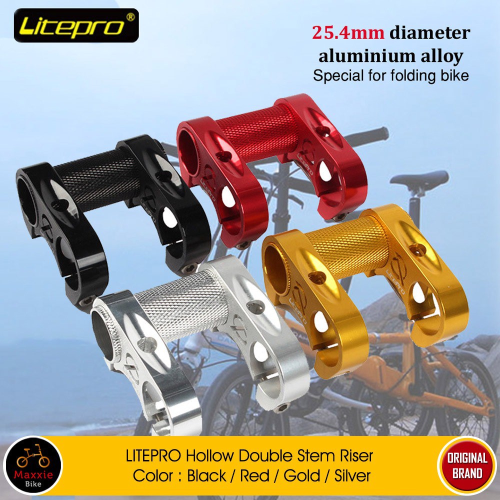 Stem Raiser LITEPRO X Double 25.4mm Full Hollow CNC S9 – 4 Colors ...