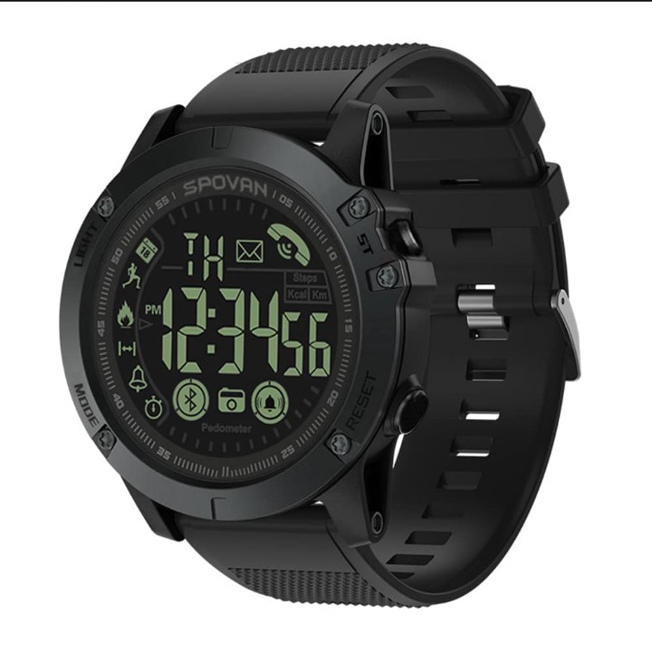 READY STOCK Spovan 1P68 Smart Watch Jam Pintar Hiking Sport Sukan Joging Travel Bercuti casual gift Shopee Malaysia