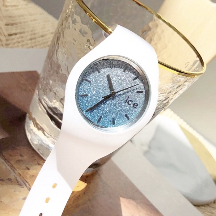 Ice Women s watch ICE Lo White Turquoise student Watch Multiple color options Shopee Malaysia