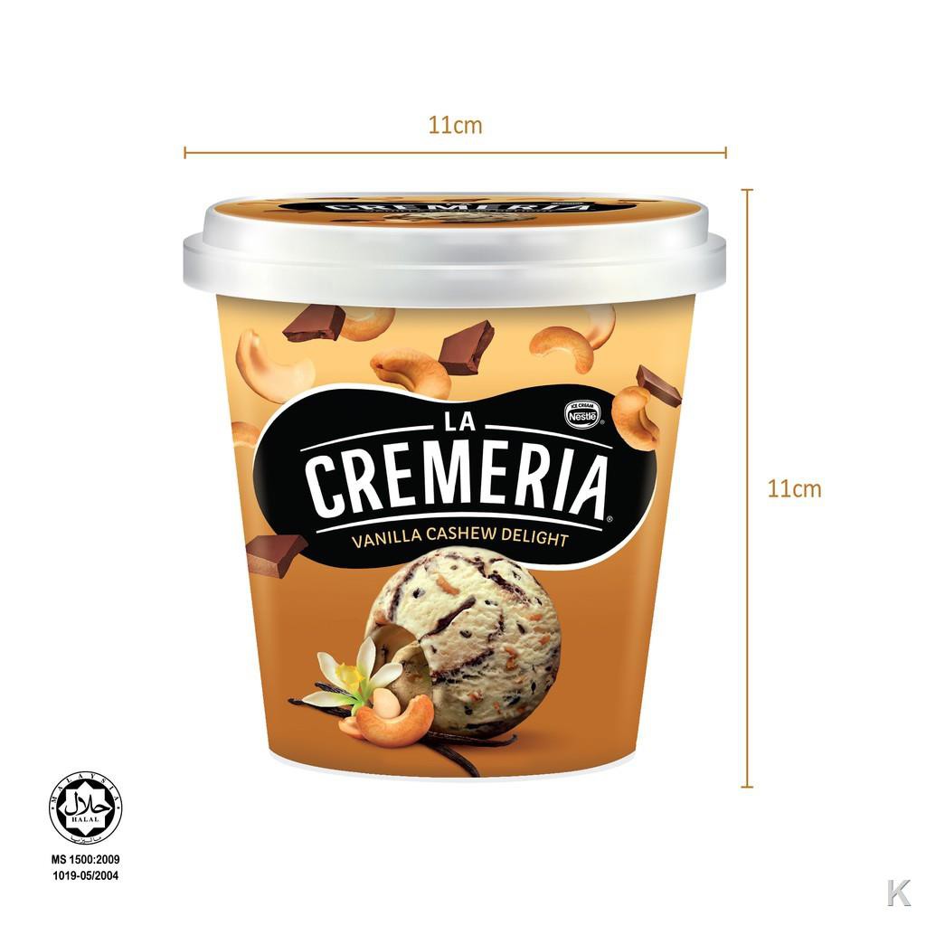 ☃LA CREMERIA Vanilla Cashew Delight Ice Cream ( 750ml ) Shopee Malaysia