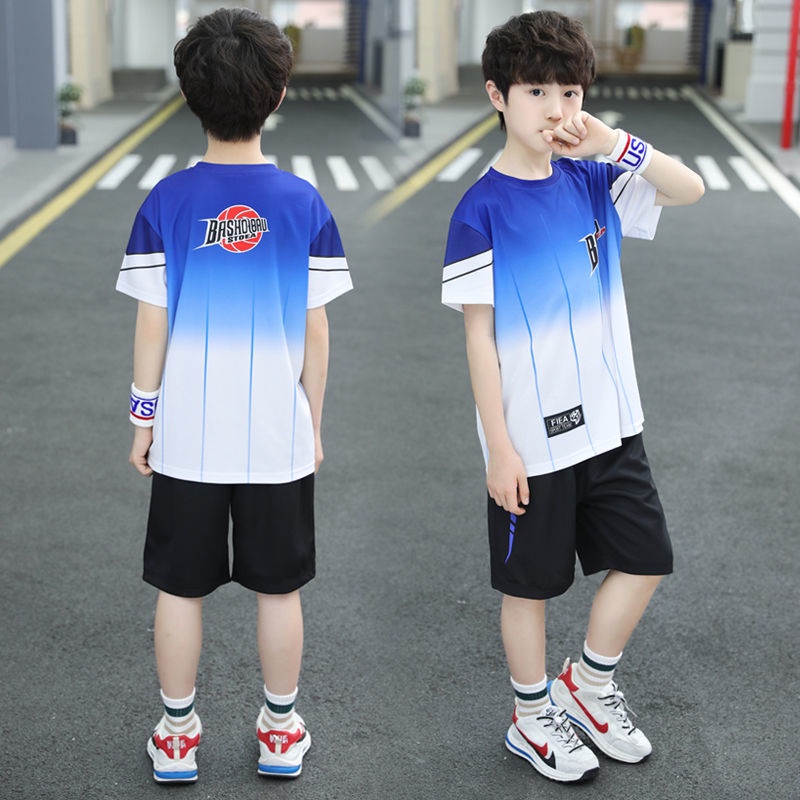  TTAO Kids Boys Summer Basketball Tracksuits Uniform Short  Sleeves T-Shirt + Short Pants Clothes Outfit Set: Clothing, Shoes & Jewelry