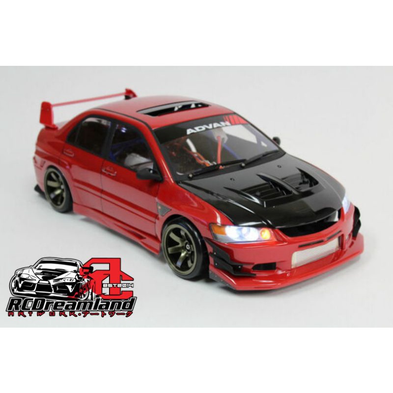 【READY STOCK】RCD 1/10 RC MITSUBISHI Evolution EVO 9 BODY With VOLTEX ...