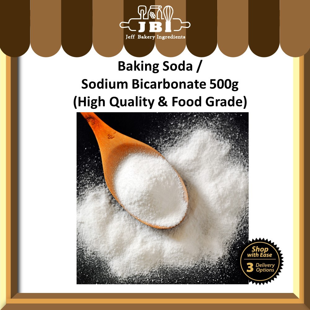 (Buy 1 FOC 1) Baking Soda / Sodium Bicarbonate 100g / 500g | Shopee ...