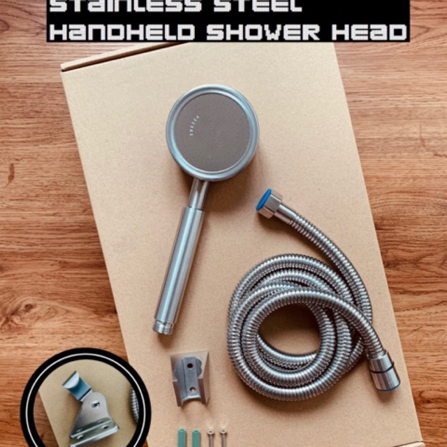 Stainless Steel 304 High Pressure Bathroom Round Handheld Rain Shower ...