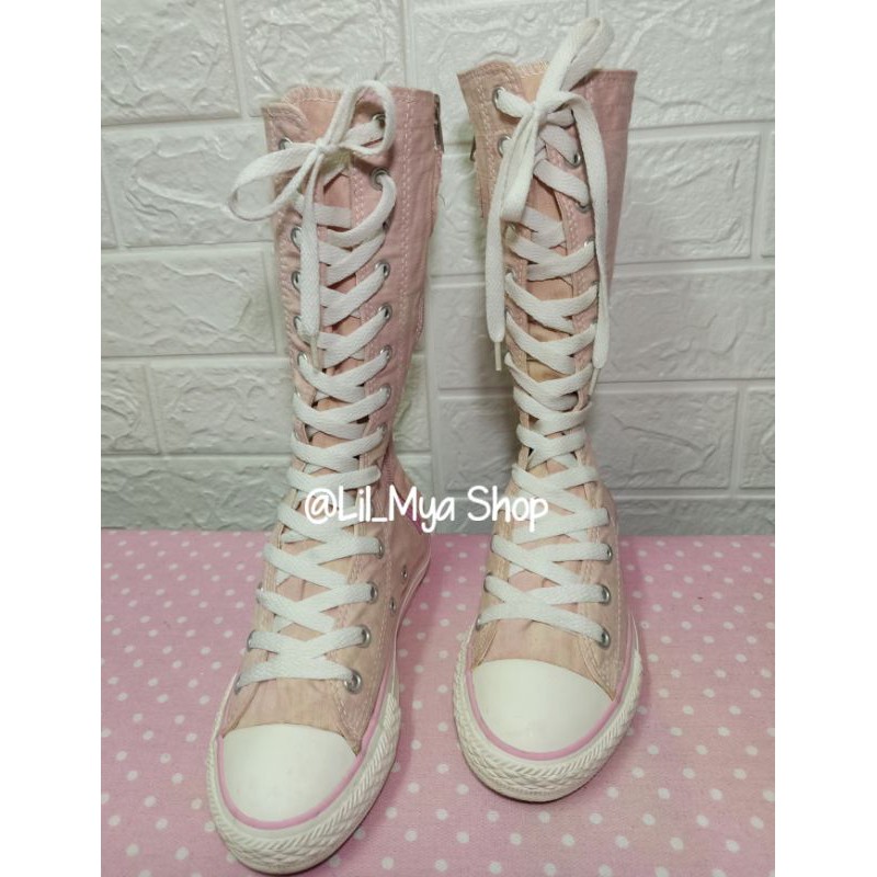 Womens converse knee hot sale high shoes