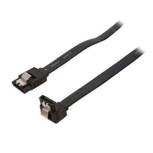 SATA II Serial ATA HDD SSD Straight to 90 Degree Right Angle Cable ...