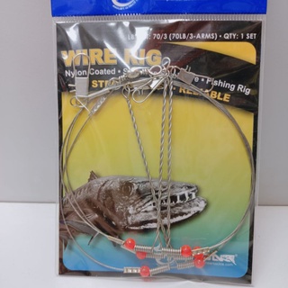 Pioneer wire rig 50lb/70lb wire leader perambut
