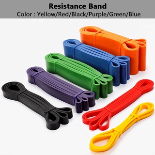 SU)5PC Heavy Duty Resistance Loop Exercise Bands Stretching Yoga