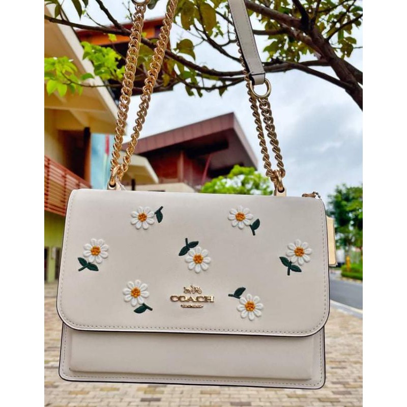 Coach floral embroidered bag hot sale