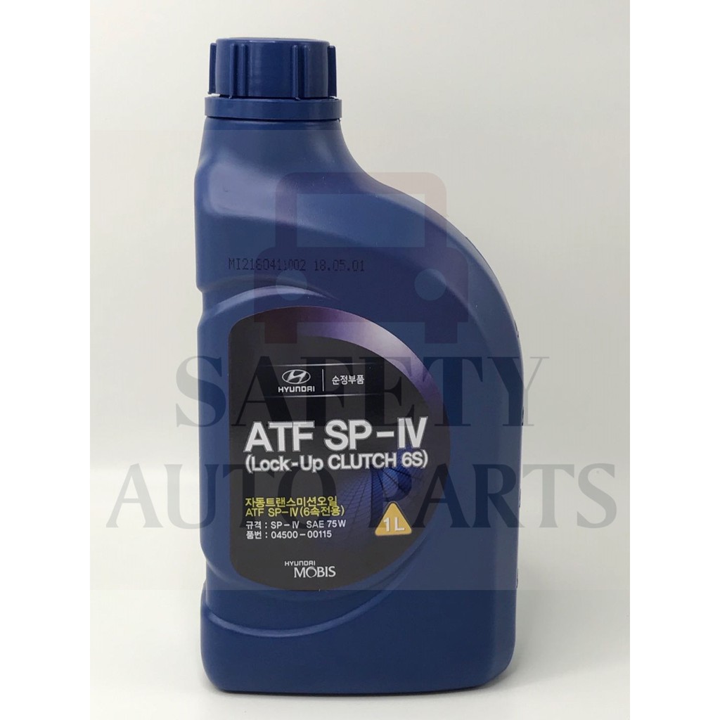 KIA / HYUNDAI ATF SP-IV SP4 6SPEED GEAR AUTOMATIC TRANSMISSION OIL 1L ...