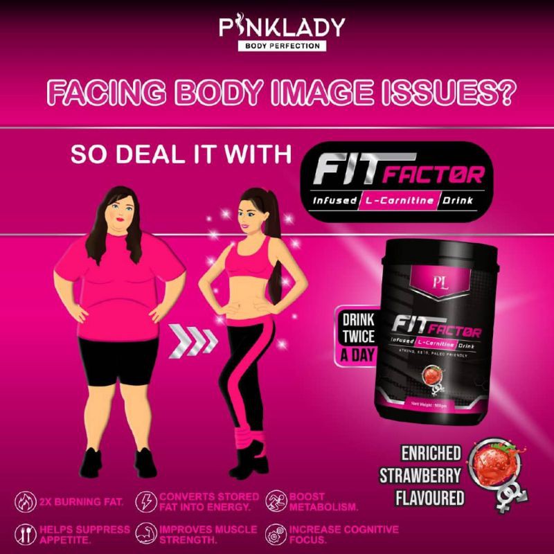 Pinklady Fit Factor 🔥 Original dari HQ 💪 Nak kurus tanpa diet 😘 Nak ...