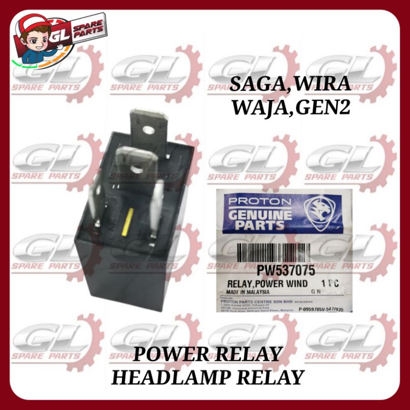 HEADLAMP,FAN RELAY POWER WINDOW PROTON SAGA WIRA WAJA GEN2 PW537075