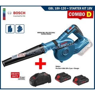 COMBO Bosch GBL18V-120 18V Cordless Blower Professional ,**SOLO or BATTERY  & CHARGER SET GBL 18V-120