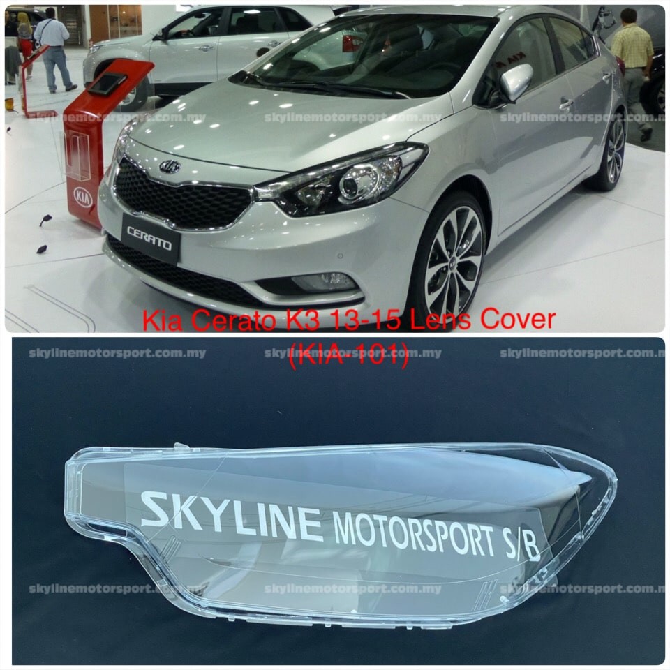 Kia Cerato K3 Head Lamp Head Light Lens Cover 2013 2014 2015 | Shopee ...