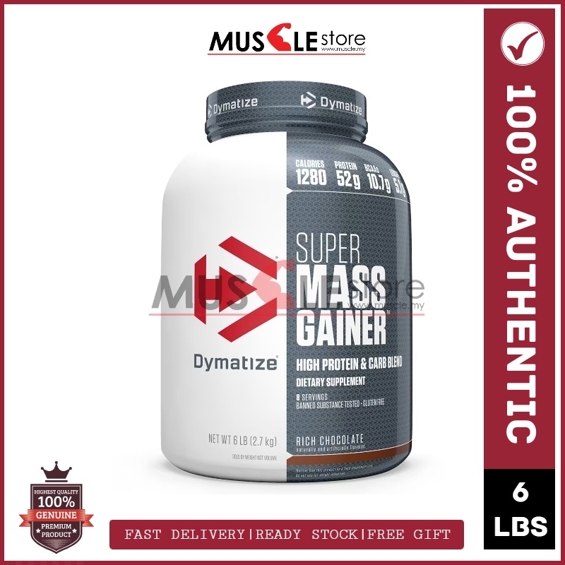 Dymatize Super Mass Gainer 6lb Mass Gain Bulking & Sizing, Susu Gym ...