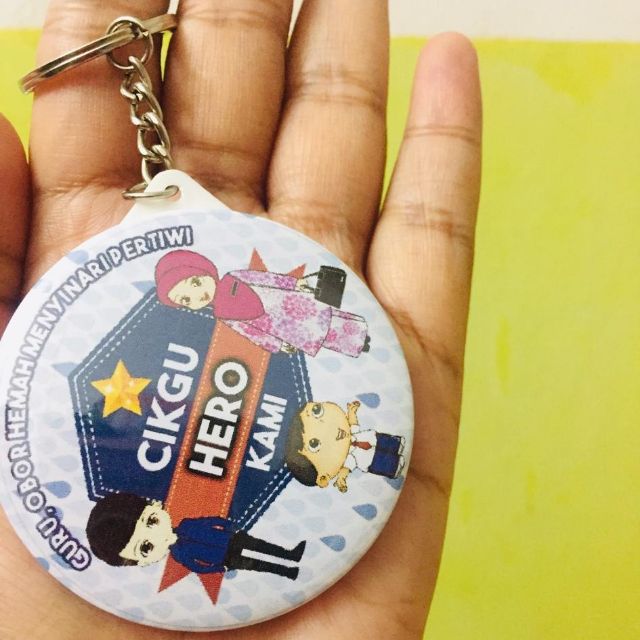 58mm Key Chain Mirror Button Badge Malaysia, Harge Borong Paling Murah