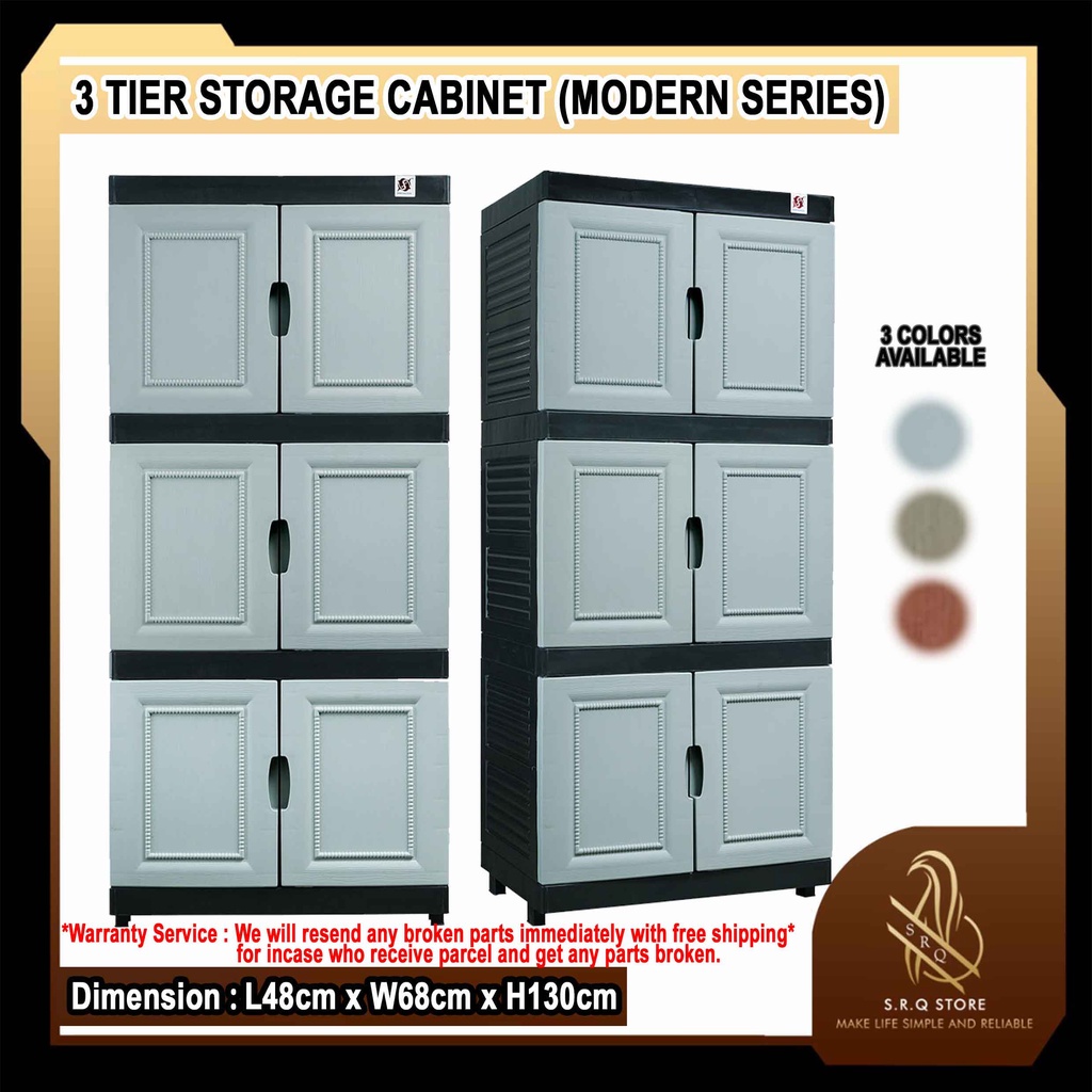 S R Q Store Twins Dolphin Tier Storage Cabinet Modern Series