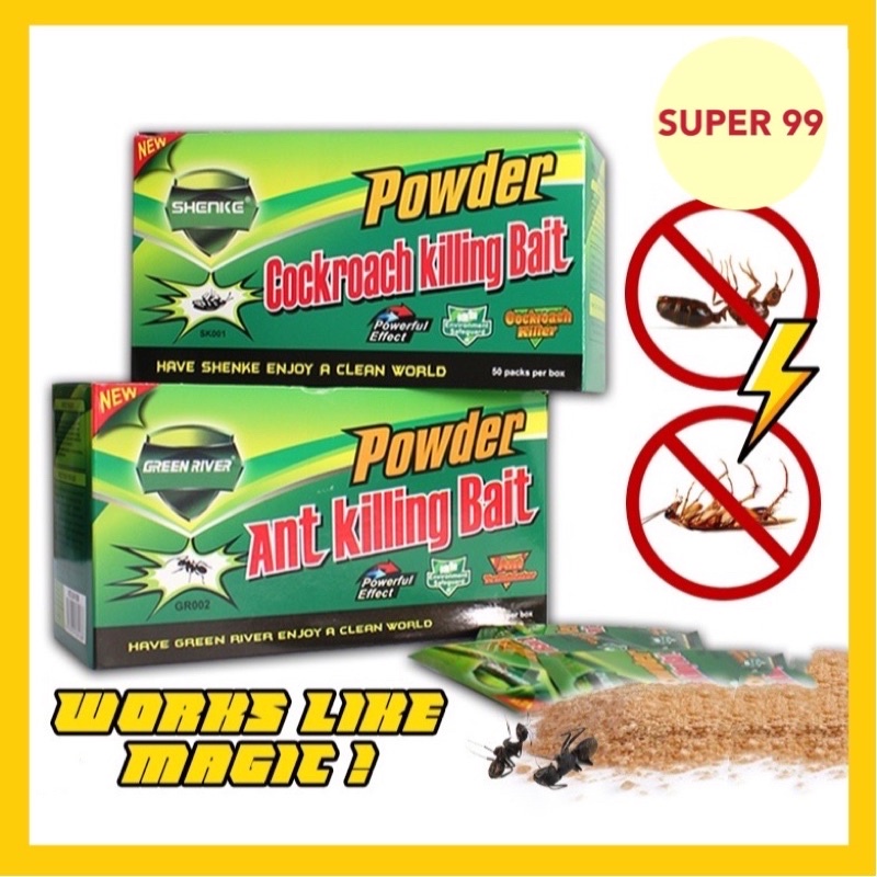 100% Work Power Ant Killing Bait / Power Cockroach Killing Bait 5g ...