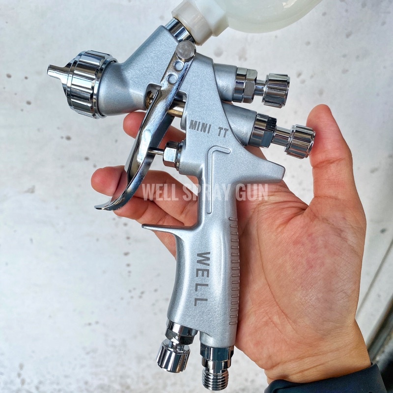Spray gun Well mini TT 1.0mm HVLP 200ml cup | Shopee Malaysia