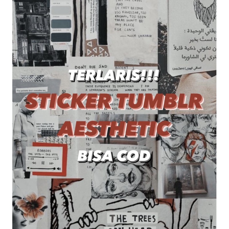 Tumblr Sticker/Aesthetic Pack Sticker/Laptop Hp Sticker/Tumblr Sticker ...
