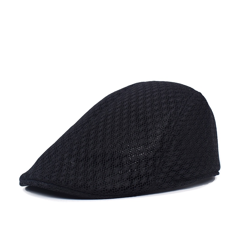 ⬛ SEA-ME ⬛【Cool】Fashion Gentleman Beret Hat Breathable Cotton Caps Hats ...