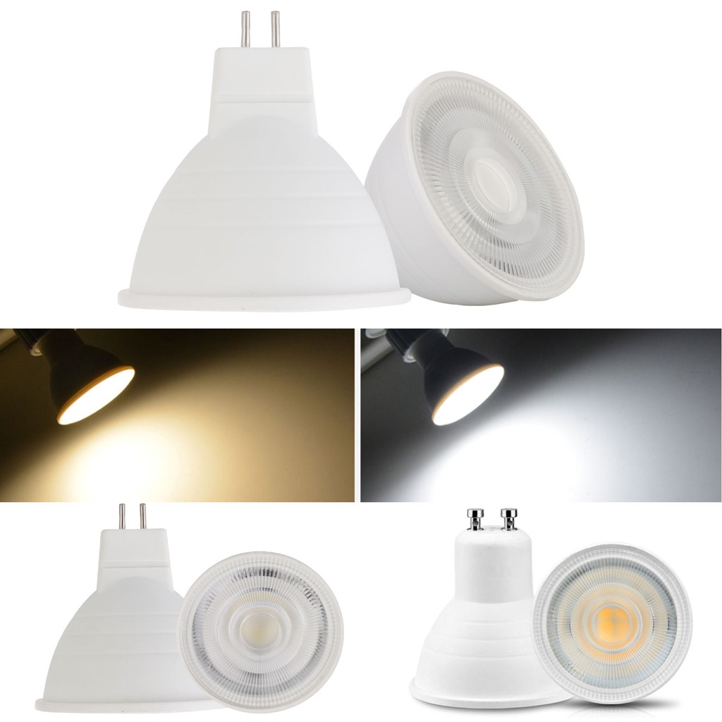 Dimmable LED Spot light GU10 7W 220V MR16 GU5.3 led lamp COB Chip 30 ...