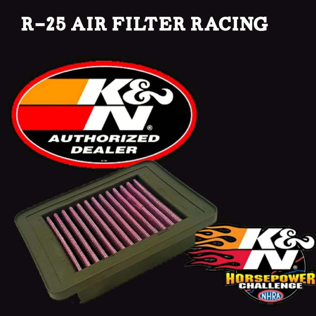 R25 MT25 YAMAHA K&N RACING AIR FILTER CLEANER INTAKE FILTER MOTORCYCLE ...