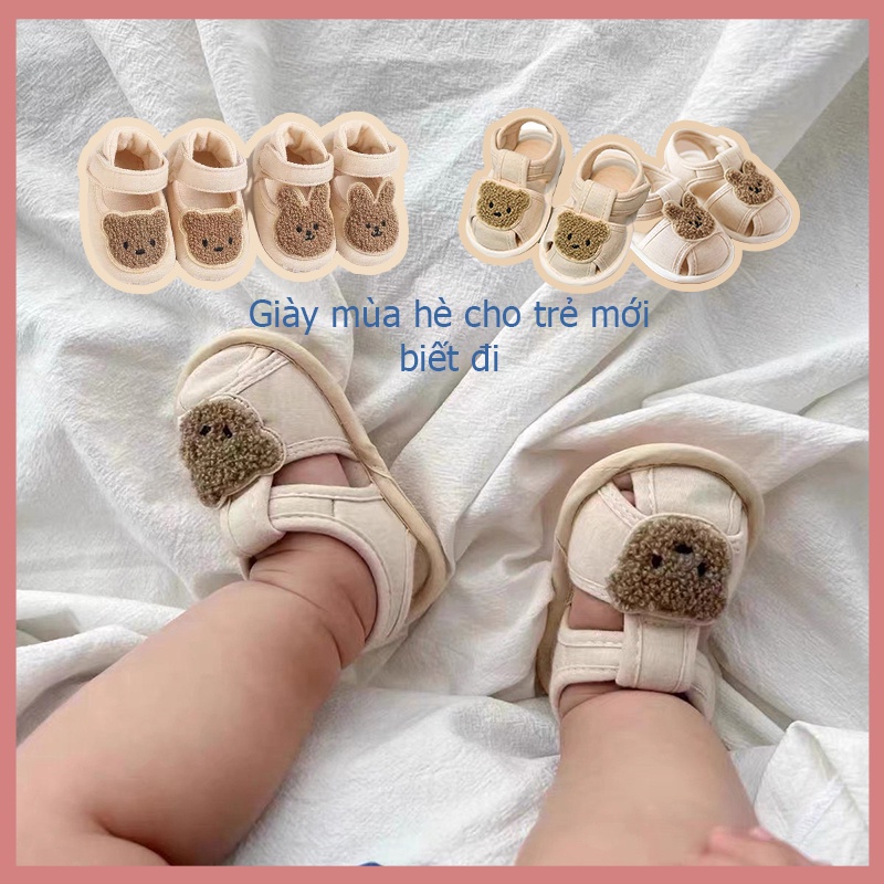 Ins Summer Baby Shoes Newborn Cute Rabbit Or Teddy Bear Plush 