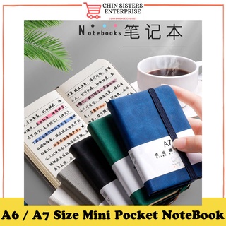 1 pcs 2024 A7 Mini Portable Agenda Book Diary Weekly Planner